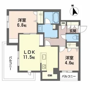 Abelia【3階】の間取り
