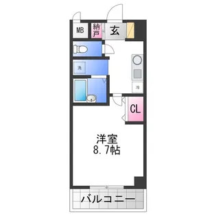 グランドゥール高師浜【4階】の間取り