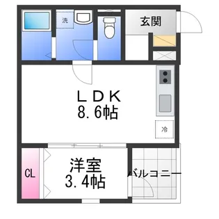 F+style西取石4号館【1階】の間取り