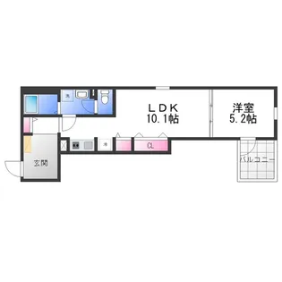 F+style西取石4号館【1階】の間取り