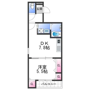 フジパレス高石千代田Ⅰ番館【3階】の間取り