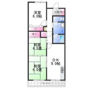 中谷MX−2【1階】の間取り