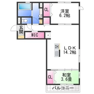 リ:エストⅡ【2階】の間取り