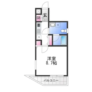 プロスパーハイツ深井【4階】の間取り