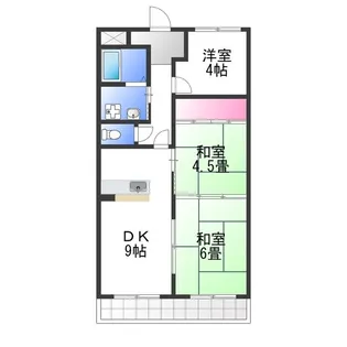 ウィスタリア藤【3階】の間取り