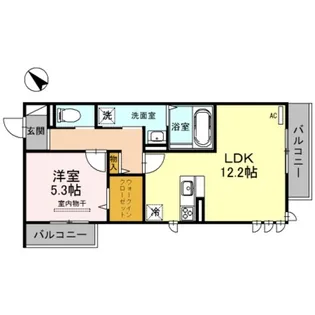 ラ プロスペリータ【1階】の間取り