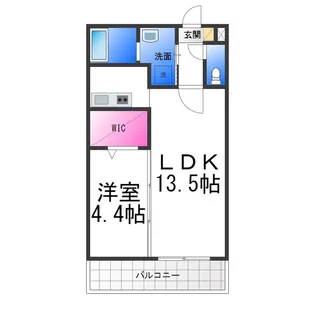 ジーメゾン石津町東アビテ【1階】の間取り