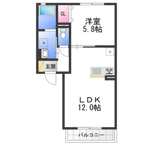 シティハイム加茂【2階】の間取り
