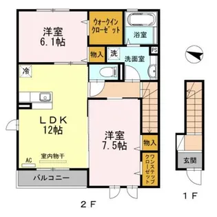 Confort石川【2階】の間取り