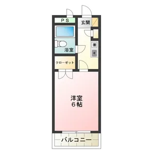 シャルマンフジ浜寺公園壱番館【1階】の間取り