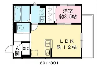 パストラル スプリング【3階】の間取り
