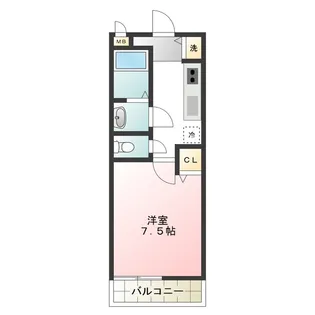 フジパレス シェソワ土塔【1階】の間取り