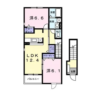 ジャスパーヒルズⅠ【2階】の間取り