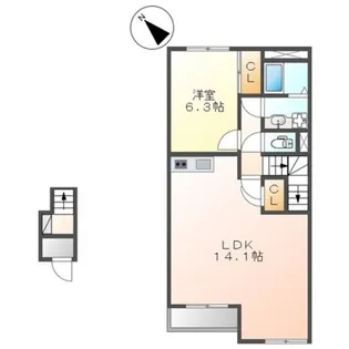 LIVELY HEIM Ⅱ【2階】の間取り