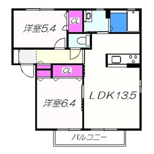 DAIKENN浜寺南町【2階】の間取り