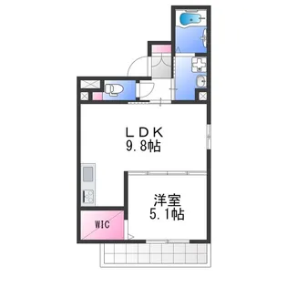 フォレストクリエオーレ金剛【3階】の間取り