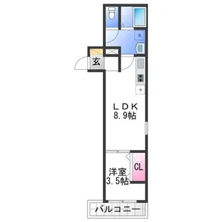 F+style天美東4号館【1階】の間取り