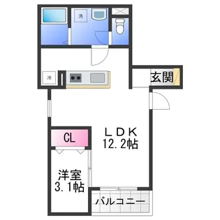 F+style天美東4号館【2階】の間取り