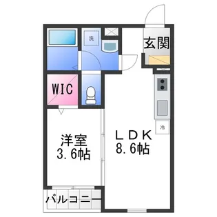 F+style西大塚【1階】の間取り