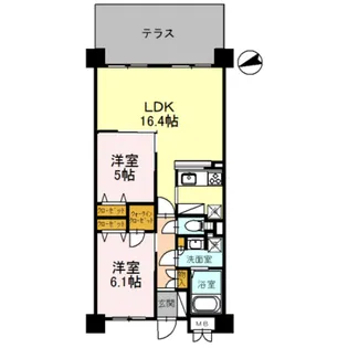 ラ・メゾンMSⅢ【1階】の間取り