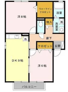 モア エクレールA【1階】の間取り