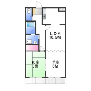 第二安田ビル【6階】の間取り