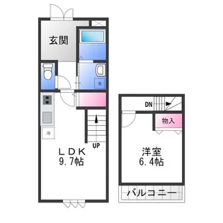 1LDKの間取り画像