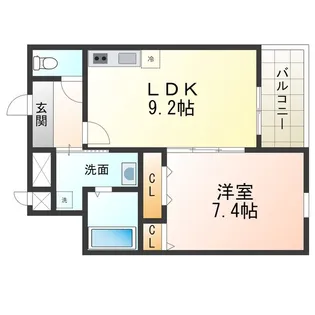 フェニーチェ日東園【1階】の間取り