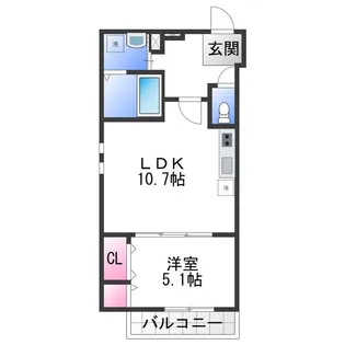 フジパレス高石加茂【3階】の間取り
