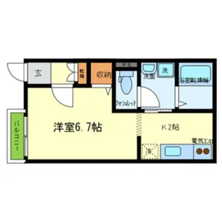 プチメゾン鳳【1階】の間取り