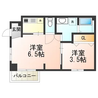 エヌエムトラントキャトフ【4階】の間取り