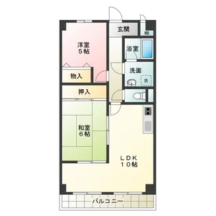 ホルティ上野芝【2階】の間取り