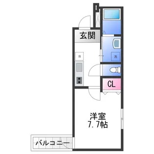 フジパレス上野芝Ⅴ番館【1階】の間取り