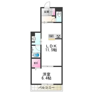 シャーメゾン プレベネッセ【2階】の間取り