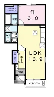 ラフレシール・メゾン・宮﨑 Ⅲ【1階】の間取り