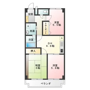 ピソ・キタノ【4階】の間取り