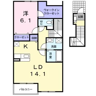 カルム オーブ【2階】の間取り