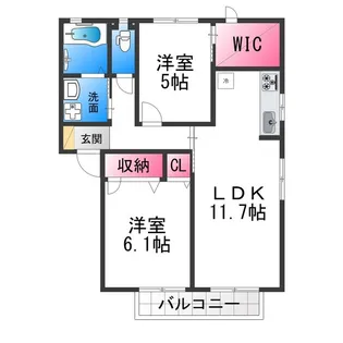 ディアス浜寺【2階】の間取り