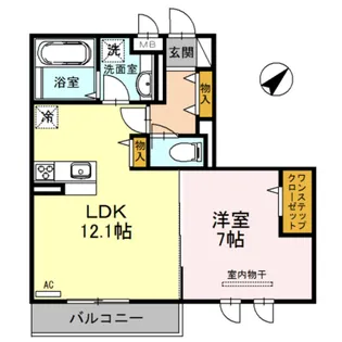 パラッツォ伏尾【2階】の間取り