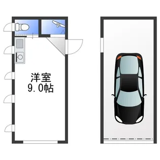 大阪府富田林市桜ケ丘町【テラスハウス】の間取り