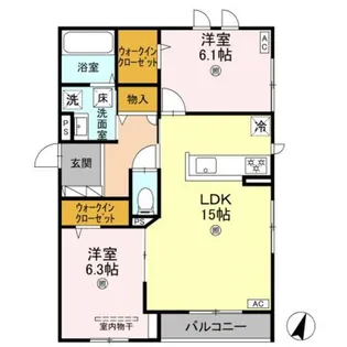 D’Sophia【3階】の間取り