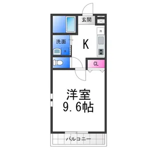 フジパレス堺鳳中町サウス【1階】の間取り