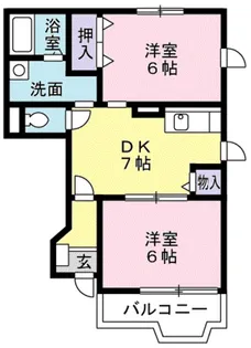 サンヒルズ千代田Ⅲ【1階】の間取り