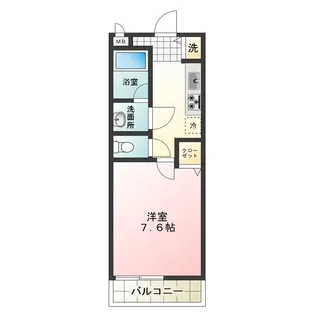 1Kの間取り画像