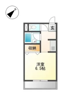 メロディーハイム【1階】の間取り