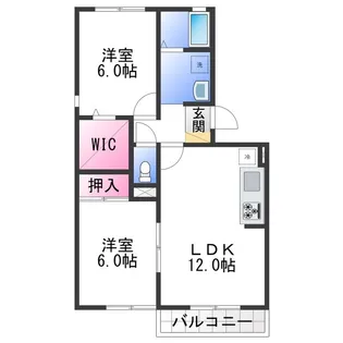 パストラル狭山【3階】の間取り