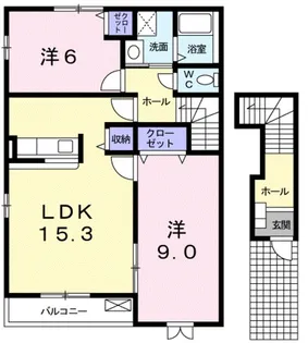 オブコニカ【2階】の間取り