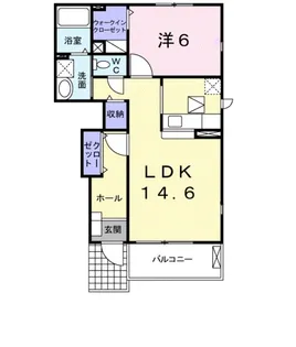 グランモデッサA【1階】の間取り