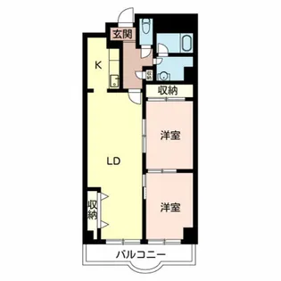 グランディ白鷺【4階】の間取り