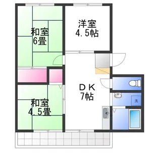 サンシティ深井 A棟【2階】の間取り
